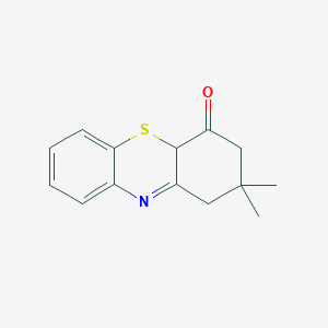 molecular formula C14H15NOS B1261796 2,2-二甲基-3,4a-二氢-1H-吩噻嗪-4-酮 