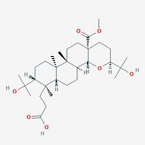 molecular formula C31H52O7 B1261802 17,24-Epoxy-25-hydroxy-21-methoxy-3,4-secobaccharane 