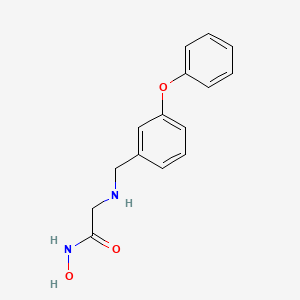 molecular formula C15H16N2O3 B12618055 N-Hydroxy-N~2~-[(3-phenoxyphenyl)methyl]glycinamide CAS No. 919996-48-8