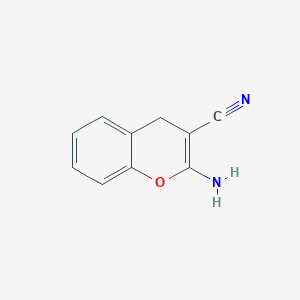molecular formula C10H8N2O B1261807 2-amino-4H-chromene-3-carbonitrile CAS No. 953802-74-9