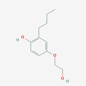 molecular formula C12H18O3 B12618074 2-Butyl-4-(2-hydroxyethoxy)phenol CAS No. 918495-56-4
