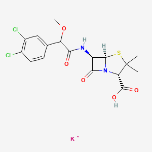 molecular formula C17H18Cl2KN2O5S B1261809 Rixapen (TN) 
