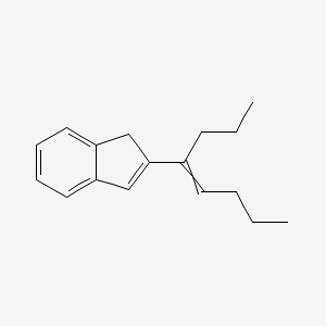 molecular formula C17H22 B12618115 2-(Oct-4-en-4-yl)-1H-indene CAS No. 917970-81-1