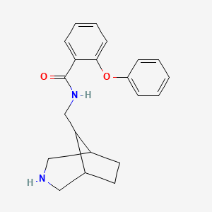 molecular formula C21H24N2O2 B12618154 N-[(3-Azabicyclo[3.2.1]octan-8-yl)methyl]-2-phenoxybenzamide CAS No. 920016-91-7