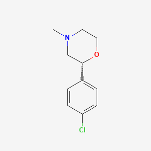 molecular formula C11H14ClNO B12618173 (2R)-2-(4-Chlorophenyl)-4-methylmorpholine CAS No. 920802-36-4