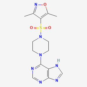 molecular formula C14H17N7O3S B12618200 C14H17N7O3S 