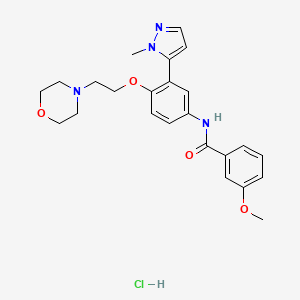 molecular formula C24H29ClN4O4 B1261821 Temanogrel CAS No. 957466-27-2