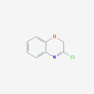 molecular formula C8H6ClNO B12618254 3-Chloro-2H-1,4-benzoxazine CAS No. 918968-03-3