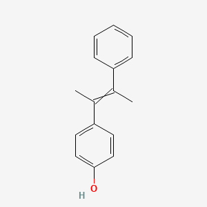 molecular formula C16H16O B12618321 4-(3-Phenylbut-2-en-2-yl)phenol CAS No. 919789-89-2