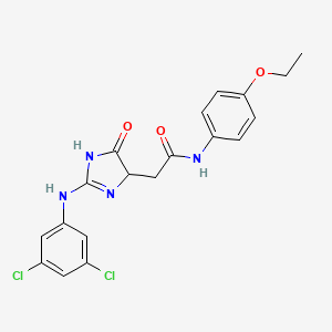 molecular formula C19H18Cl2N4O3 B12618366 C19H18Cl2N4O3 