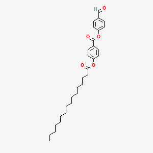 molecular formula C30H40O5 B12618424 4-Formylphenyl 4-(hexadecanoyloxy)benzoate CAS No. 920977-95-3