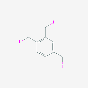 molecular formula C9H9I3 B12618441 1,2,4-Tris(iodomethyl)benzene CAS No. 921595-62-2