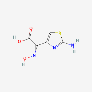 molecular formula C5H5N3O3S B1261849 2-(2-Amino-4-thiazolyl)-2-hydroxyiminoacetic acid 