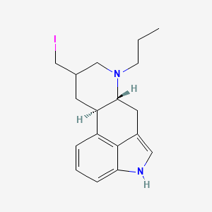 molecular formula C18H23IN2 B1261854 (6aR,10aR)-9-(iodomethyl)-7-propyl-6,6a,8,9,10,10a-hexahydro-4H-indolo[4,3-fg]quinoline 