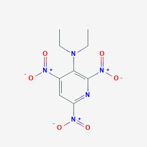molecular formula C9H11N5O6 B12618576 N,N-Diethyl-2,4,6-trinitropyridin-3-amine CAS No. 920502-86-9