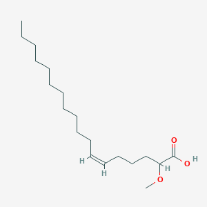 molecular formula C19H36O3 B1261860 (Z)-2-Methoxy-6-octadecenoic acid 