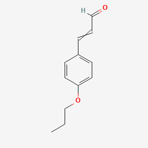 molecular formula C12H14O2 B12618736 3-(4-Propoxyphenyl)prop-2-enal CAS No. 918831-19-3