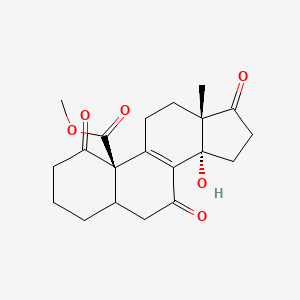 methyl (10R,13S,14S)-14-hydroxy-13-methyl-1,7,17-trioxo-3,4,5,6,11,12,15,16-octahydro-2H-cyclopenta[a]phenanthrene-10-carboxylate