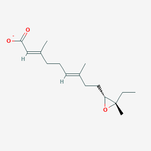 (2E,6E,10R,11S)-10,11-epoxy-3,7,11-trimethyltrideca-2,6-dienoate