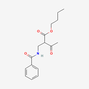 molecular formula C16H21NO4 B12618899 Butyl 2-(benzamidomethyl)-3-oxobutanoate CAS No. 920007-99-4