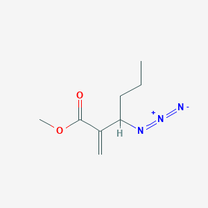 molecular formula C8H13N3O2 B12618903 Methyl 3-azido-2-methylidenehexanoate CAS No. 918156-03-3