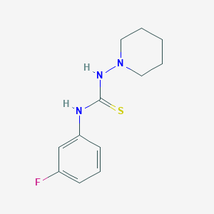 molecular formula C12H16FN3S B12618913 N-(3-Fluorophenyl)-N'-piperidin-1-ylthiourea CAS No. 918417-32-0