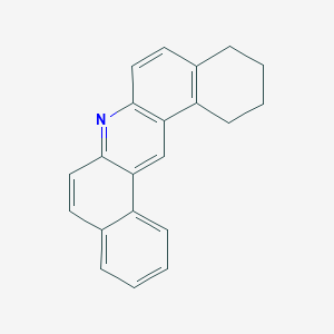 molecular formula C21H17N B012619 Dibenz(a,j)acridine, 1,2,3,4-tetrahydro- CAS No. 105467-77-4