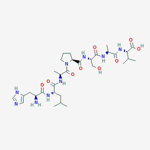 molecular formula C31H51N9O9 B12619006 L-Histidyl-L-leucyl-L-alanyl-L-prolyl-L-seryl-L-alanyl-L-valine CAS No. 915146-63-3