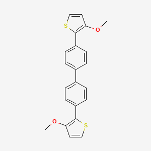 molecular formula C22H18O2S2 B12619025 4,4'-Bis(3-methoxy-2-thienyl)biphenyl CAS No. 919792-42-0