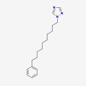 molecular formula C18H27N3 B12619026 1-(10-Phenyldecyl)-1H-1,2,4-triazole CAS No. 919800-86-5