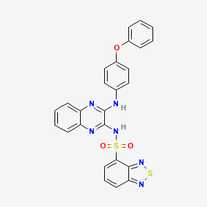 molecular formula C26H18N6O3S2 B12619059 C26H18N6O3S2 