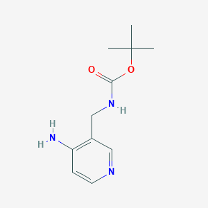 molecular formula C11H17N3O2 B12619086 Tert-butyl (4-aminopyridin-3-YL)methylcarbamate 