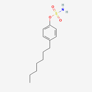 molecular formula C13H21NO3S B12619145 4-Heptylphenyl sulfamate CAS No. 921201-36-7