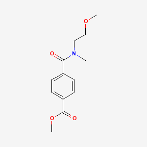 molecular formula C13H17NO4 B12619201 Methyl 4-[(2-methoxyethyl)(methyl)carbamoyl]benzoate CAS No. 921616-78-6