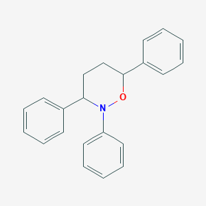 molecular formula C22H21NO B12619205 2,3,6-Triphenyl-1,2-oxazinane CAS No. 919782-11-9