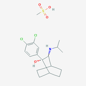 molecular formula C18H27Cl2NO4S B1261921 Cilobamine mesylate CAS No. 69429-85-2