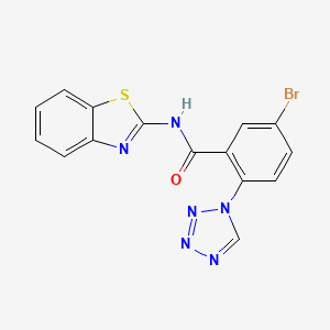 molecular formula C15H9BrN6OS B12619238 C15H9BrN6OS 