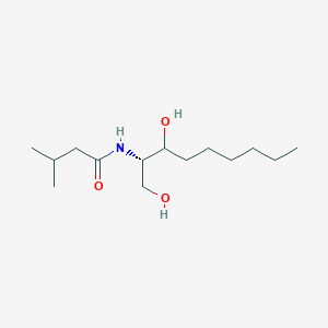 molecular formula C14H29NO3 B12619256 N-[(2S)-1,3-Dihydroxynonan-2-yl]-3-methylbutanamide CAS No. 920277-61-8