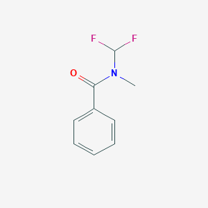 molecular formula C9H9F2NO B12619309 N-(difluoromethyl)-N-methylbenzamide CAS No. 933994-74-2