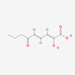 molecular formula C9H12O4 B1261936 2-Hydroxy-6-oxonona-2,4-dienoic acid 