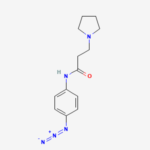 molecular formula C13H17N5O B12619403 n-(4-Azidophenyl)-3-(pyrrolidin-1-yl)propanamide CAS No. 921201-92-5