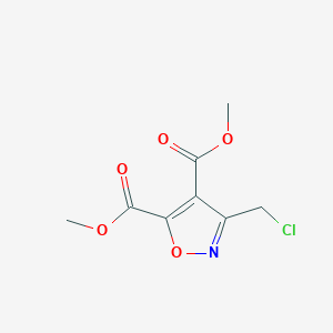 molecular formula C8H8ClNO5 B12619415 Dimethyl 3-(chloromethyl)-1,2-oxazole-4,5-dicarboxylate CAS No. 920750-30-7