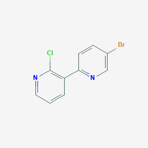 molecular formula C10H6BrClN2 B12619430 5-Bromo-2'-chloro-2,3'-bipyridine CAS No. 942205-99-4