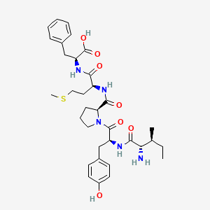 molecular formula C34H47N5O7S B12619475 L-Isoleucyl-L-tyrosyl-L-prolyl-L-methionyl-L-phenylalanine CAS No. 920011-70-7