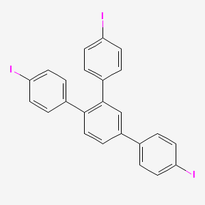 molecular formula C24H15I3 B12619477 1,2,4-Tris(4-iodophenyl)benzene CAS No. 918342-67-3