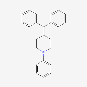 molecular formula C24H23N B12619478 4-Benzhydrylidene-1-phenylpiperidine CAS No. 919789-85-8