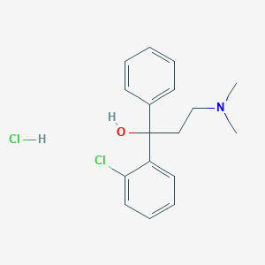 molecular formula C17H21Cl2NO B126195 Chlophedianol hydrochloride CAS No. 511-13-7