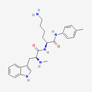 molecular formula C25H33N5O2 B12619506 N-Methyl-L-tryptophyl-N-(4-methylphenyl)-L-lysinamide CAS No. 918433-26-8