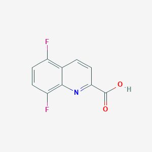 molecular formula C10H5F2NO2 B12619588 5,8-Difluoroquinoline-2-carboxylic acid CAS No. 920985-68-8