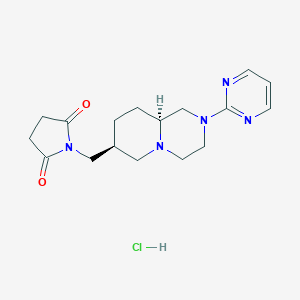 molecular formula C17H24ClN5O2 B126196 Sunepitron Hydrochloride CAS No. 148408-65-5
